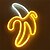 halpa Sisustus ja yövalot-neonvalo banaanin muotoinen neonlamppu riippuvalaisin aaa akkukotelon virtalähde