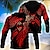 voordelige Trui-hoodies voor heren-Voor heren Trui met capuchon Lichtgewicht hoodie Rode Wijn Aangepaste afdruk Zwart Wit Geel Capuchon Vleugels Tempelierskruis Tempeliers Dagelijks Sport 3D-afdrukken Streetwear Ontwerper Casual