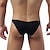 cheap Men&#039;s Exotic Underwear-Men&#039;s 1pack Basic Panties Briefs Ruched Nylon Antibacterial Leak Proof Pure Color Mid Waist Black White
