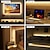 ieftine Benzi de Lumină LED-lumini cu led usb cob 5v 1-3m reglabil 300led/m cri85 cu telecomandă rf tv iluminare din spate bandă flexibilă lampă sub dulap pentru iluminat diy în dormitoare, bucătărie și case