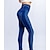 abordables Pantalones de mujer-Mujer # 2 Negro Azul Alta cintura Deportivo Ropa Deportiva Alta elasticidad Confortable Flores XS S M L XL