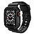 baratos Pulseiras de Apple Watch-Protetora Militar Compatível com Pulseira Apple Watch 38mm 40mm 41mm 42mm 44mm 45mm 49mm Áspero TPU pulseira de substituição para iwatch Series Ultra 8 7 SE 6 5 4 3 2 1