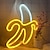 tanie Lampki nocne i dekoracyjne-Neon w kształcie banana lampa neonowa lampa wisząca aaa zasilacz z pojemnikiem na baterie