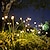 tanie Światła ścieżki i latarnie-Słoneczne oświetlenie ogrodowe oświetlenie led dekoracja zewnętrzna oświetlenie krajobrazowe migocząca gwiazda chsirma drzewo oświetlenie ogrodowe trawnik ogród romantyczny wystrój światło słoneczne