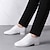 cheap Latin Shoes-Men&#039;s Latin Shoes Dance Shoes Party Prom Ballroom Dance Simple Style Flat Heel Low Heel Lace-up Black White