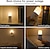billige Dekor- og nattlys-2 stk bevegelsessensor nattlys innendørs usb oppladbart dimmebart led-lys bærbart bevegelsesaktivert nattlampe for barnerom soverom