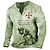 Χαμηλού Κόστους ανδρικό μπλουζάκι henley-Ανδρικά Μπλουζάκι Πουκάμισο Henley Κοντομάνικα Γραφική Σταυρός Ναΐτη Στρατιώτης Χένλι Πράσινο Ανοικτό Ρουμπίνι Θαλασσί Πράσινο του τριφυλλιού Χακί 3D εκτύπωση Μεγάλα Μεγέθη ΕΞΩΤΕΡΙΚΟΥ ΧΩΡΟΥ Καθημερινά