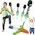 cheap Outdoor Fun &amp; Sports-Toy Rocket Launcher for Kids - 4 Colorful Rocket Toy with Whistle Rockets and Adjustable Angle Sturdy Launcher Stand with Foot Launch Pad Fun Outdoor Toy for Boys and Girls