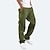 ieftine Pantaloni Cargo-Bărbați Pantaloni Cargo Pantaloni cargo Pantaloni Cordon Talie elastică Multi Buzunare Simplu Confort Respirabil Casual Zilnic Modă Șic Stradă Negru Verde Deschis