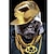 お買い得  動物画 プリント-1パネル アニマルプリント ゴリラ 身に着けているゴールドチェーン モダンウォールアート 壁掛け ギフト ホームデコレーション ロールキャンバス 非フレーム 未延伸 ペインティングコア