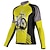 cheap Men&#039;s Jerseys-21Grams Men&#039;s Cycling Jersey Long Sleeve Bike Top with 3 Rear Pockets Mountain Bike MTB Road Bike Cycling Breathable Quick Dry Moisture Wicking Reflective Strips Green Yellow Red Graphic Spandex