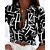 cheap Blouses &amp; Shirts-Women&#039;s Blouse Shirt Black Blue Pink Button Pocket Graphic Letter Work Long Sleeve Shirt Collar Streetwear Casual Regular S / Print
