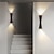 baratos luzes de parede ao ar livre-Lâmpada de parede impermeável ao ar livre 10w 15w led moderno varanda e terraço lâmpada de parede de ouro preto lâmpada de parede material de alumínio é adequado para sala de estar banheiro e corredor