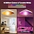cheap Dimmable Ceiling Lights-Wireless Remote Control RGBCW Full Color Temperature LED Ceiling Lamp 11 inch 24W Square Dimming and Color Matching Regular Home Lighting Holiday Decoration Atmosphere Ceiling Lamp AC110V / AC220V