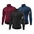 cheap Cycling Jackets-WOSAWE Men&#039;s Long Sleeve Cycling Jacket Cycling Bib Shorts Cycling Pants Road Bike Cycling Winter Black Red+Black Blue Black Bike Fleece Lining Warm Sports Solid Color Clothing Apparel / Athleisure