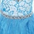 ieftine Rochii-copii fete elsa frozen costum rochie paiete florale petrecere performanță maxi albastru cu mânecă lungă prințesă rochii dulci toamna iarnă potrivire obișnuită 3-10 ani