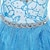 cheap Dresses-Kids Girls&#039; Elsa Frozen Costume Dress Sequin Floral Performance Party Blue Maxi Long Sleeve Princess Sweet Dresses Fall Winter Regular Fit 3-10 Years