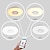 preiswerte Deckenleuchten &amp; Lüfter-LED-Deckenleuchte mit Bluetooth-Lautsprecher 15,7 Zoll 36 W hochwertiger Lautsprecher RGB-Farbwechsel-App Remotedual-Steuerung für Home-Party-Sternlichter AC220V