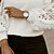 cheap Sweaters-Women&#039;s Pullover Sweater jumper Jumper Crochet Knit Lace Trims Cropped Crew Neck Solid Color Daily Holiday Casual Winter Fall White S M L / Long Sleeve / Regular Fit