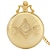 cheap Pocket Watches-Luxury Gold Freemasonry Masonic G Logo Theme Quartz Pocket Watch Standard Round Dial Necklace Pocket Souvenir Jewelry Clock Gift