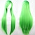 baratos Peruca para Fantasia-cos peruca cor longa reta cabelo cosplay peruca anime europeu e americano 80 cm peruca