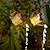 Χαμηλού Κόστους Διαδρομές και φανάρια-ηλιακός βραστήρας φώτα εξωτερικού χώρου φως κήπου αδιάβροχο φανάρι led σιδήρου υπαίθριο κρεμαστό φωτιστικό κήπου αυλή διάδρομος γκαζόν βίλα αυλή τοπίο Χριστουγεννιάτικη γιορτινή διακόσμηση