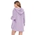 cheap Women&#039;s Sleepwear-Women&#039;s Hooded Pajama Sets 3 Pieces Fluffy Fleece Long Sleeves Coat Shorts Vest for Winter Gift for Valentine&#039;s Day