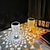 baratos Iluminação de interior-candeeiro de mesa de cristal escama de peixe lâmpada de atmosfera estilo ins lâmpada de mesa de cristal restaurante quarto atmosfera lâmpada escurecimento de toque lâmpada de mesa recarregável