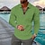 cheap Zip Polo Shirt-Men&#039;s Polo Shirt Golf Shirt Outdoor Street Turndown Long Sleeve Fashion Designer Plaid Zipper Print Spring &amp;  Fall Regular Fit Black Army Green Red Royal Blue Blue Green Polo Shirt