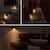 abordables Decoración y lámparas de noche-Luz led con sensor de movimiento de 2/6 Uds., lámpara de pared inalámbrica con pilas, luz nocturna sin reflejos, luz led para puerta de armario y pasillo