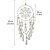 abordables Atrapasueños-Atrapasueños blanco regalo hecho a mano con un anillo de plumas decoración colgante de pared arte campanas de viento estilo boho decoración del hogar