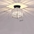 ieftine Montaj Plafon-Plafoniera pătrată rotundă de cristal de 14 cm candelabru cu led lumina de coridor auriu negru argintiu lumini cu montare încastrabilă metal galvanizat cadou stil nordic modern pentru prieteni de familie 220-240v