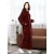 abordables Women&#039;s Robes-bata de lana para mujer mullida y difusa cálida bata de pijama albornoces camisón 1 pieza color puro felpa simple comodidad hogar cama diaria terciopelo coral cálido transpirable v alambre manga