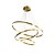 billige Ring &amp; Rund Design-led pendel lys ring sirkel design 3 ringer 40/60/80 cm justerbar akryl moderne lysekroner 3000k moderne moderne stil kjøkken spisestue hjemme bar lys 110-240v varm hvit
