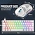 cheap Mouse Keyboard Combo-T60 Mechanical Keyboard And Mouse Set 62 Keys RGB 6400 DPI Optical Gaming Mouse With Pad For Gamer Desktop Laptop