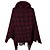 cheap Cardigans-Women&#039;s Poncho Sweater Jumper Ribbed Knit Tassel Knitted Open Front Houndstooth Outdoor Daily Stylish Elegant Winter Fall Black Wine One-Size