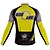 cheap Men&#039;s Jerseys-21Grams Men&#039;s Cycling Jersey Long Sleeve Bike Top with 3 Rear Pockets Mountain Bike MTB Road Bike Cycling Breathable Quick Dry Moisture Wicking Reflective Strips Green Yellow Red Graphic Spandex