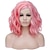 baratos Peruca para Fantasia-perucas roxas para mulheres peruca sintética curta azul rosa preto branco cabelo sintético multicolorido perucas de cosplay peruca de halloween