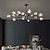 economico Modello sputnik-115/123 cm lampadario led cristallo plafoniera rame moderno sala da pranzo soggiorno 220-240v