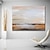 cheap Landscape Paintings-Handmade Oil Painting Canvas Wall Art Decorative Abstract Knife Painting Landscape Yellow For Home Decor Rolled Frameless Unstretched Painting
