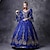 halpa Historialliset ja vintage-asut-prinsessa shakespeare goottilainen viktoriaaninen rokokoo vintage keskiaikainen mekko bileet naisten cosplay puku ball mekko naamiainen 3/4-hihainen juhlapuku