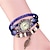preiswerte Quarz-Uhren-Damen-Quarz-Armbanduhr, Modegewebe, Wrap-around-Leder-Armbanduhr, klassisches Armband-Uhrenset