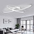 billige Dæmpbart loftlys-90 cm dæmpbare flush mount lys pvc moderne stil klassisk stilfuld sort moderne nordisk stil 110-240 v