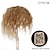 cheap Synthetic Trendy Wigs-covering fake curly hair top replacement block curly hair covering white hair corn beard wig piece female hair sparse hair cover cover