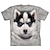 preiswerte 3D-T-Shirts für Jungen-Jungen 3D Tier Hund T-Shirt Kurzarm 3D-Druck Sommer Frühling Aktiv Sport Modisch Polyester kinderkleidung 3-12 Jahre Outdoor Täglich Regular Fit