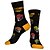 cheap Cycling Socks-Men&#039;s Women&#039;s Socks Funny Socks Novelty Socks Bike / Cycling Breathable Soft Comfortable 1 Pair Graphic Cotton Black / Orange Red / Blue Yellow / Blue S M L
