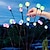 זול אורות נתיבים ופנסים-אורות גינה סולארית חיצונית אורות גחליליות led חיצונית מסלול מתנודד אורות עמיד למים תאורת זיקוקים לחצר גן נוף מנורת 1x 2x