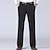 abordables Pantalones de vestir-Hombre pantalones de traje Pantalones Clásico Plano Comodidad Elástico Longitud total Formal Boda Negocio Estilo clásico Cintura alta Negro Azul Real Alta cintura Elástico