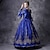 cheap Historical &amp; Vintage Costumes-Princess Shakespeare Gothic Victorian Rococo Vintage Medieval Dress Party Women&#039;s Cosplay Costume Prom Dress Masquerade 3/4-Length Sleeve Ball Gown