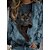 cheap Hoodies &amp; Sweatshirts-Women&#039;s Sweatshirt Pullover Print Active Streetwear Black Navy Blue Blue Cat 3D Daily Long Sleeve Round Neck